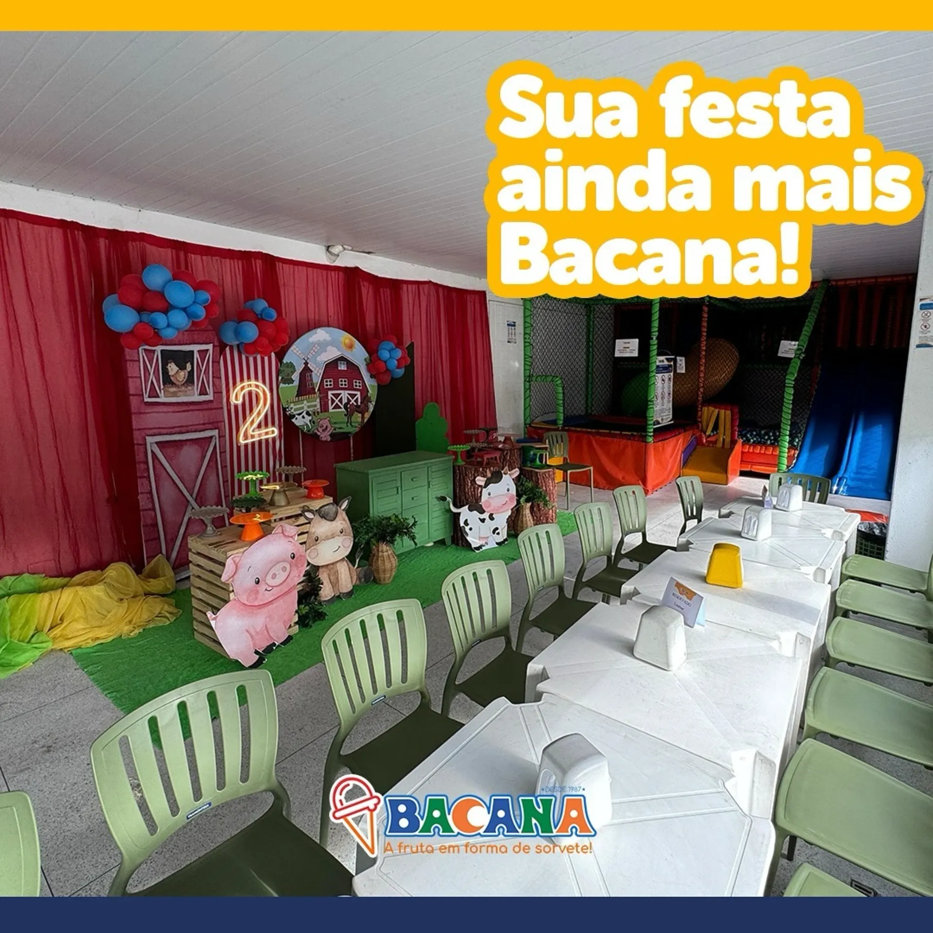 Eventos particulares na sorveteria